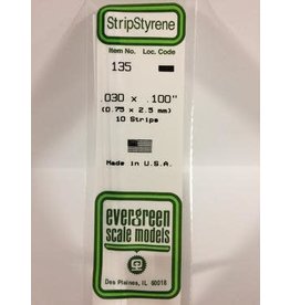 Evergreen STRIPS.030"X.100" (10/PK)