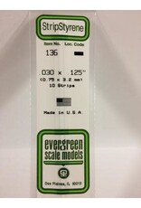 Evergreen STRIPS.030"X.125" (10/PK)
