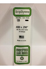 Evergreen STRIPS.030"X.250" (10/PK)