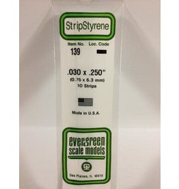 Evergreen STRIPS.030"X.250" (10/PK)