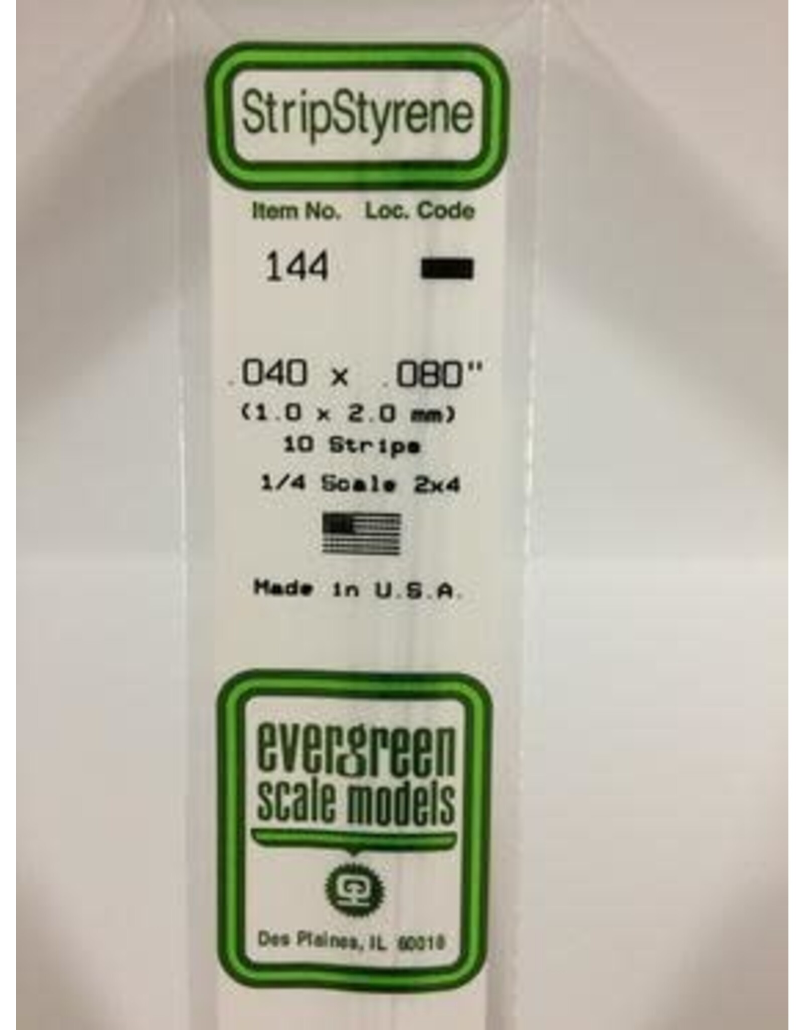 Evergreen STRIPS.040"X.080" (10/PK)