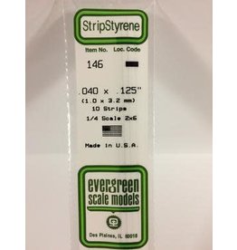 Evergreen STRIPS.040"X.125" (10/PK)