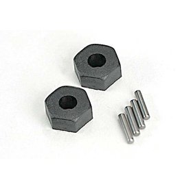 Traxxas Wheel hubs, hex (2)/ stub axle pins (2)