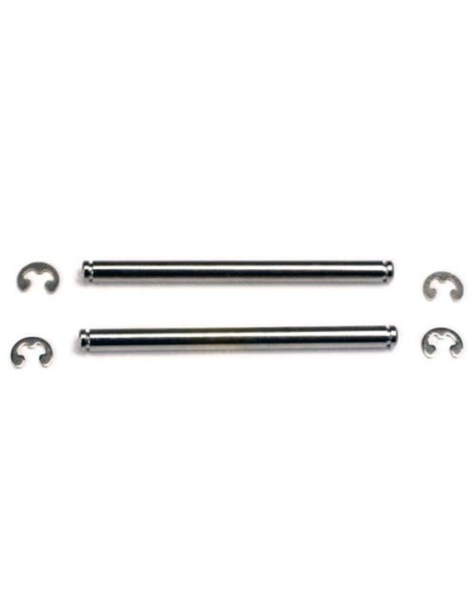 Traxxas Suspension Pins, 44mm, Chrome with E-Clips (2)