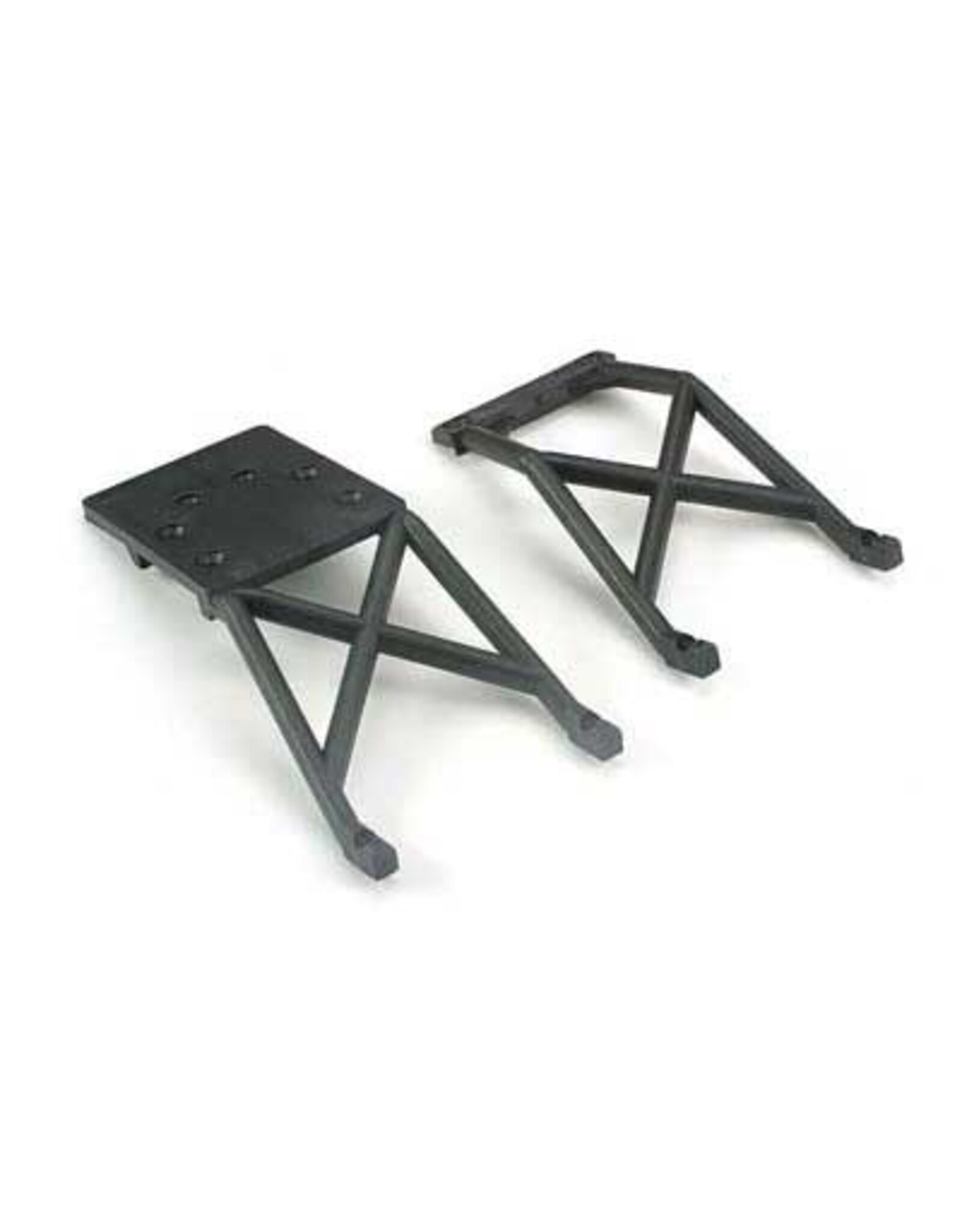 Traxxas Skid plates, front & rear (black)