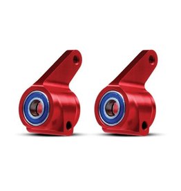 Traxxas Aluminum Steering Blocks w/Ball Bearings (Red) (2)