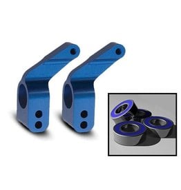 Traxxas Aluminum Stub Axle Carrier (Blue) (2)