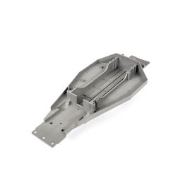 Traxxas Lower chassis (grey) (166mm long battery compartment)