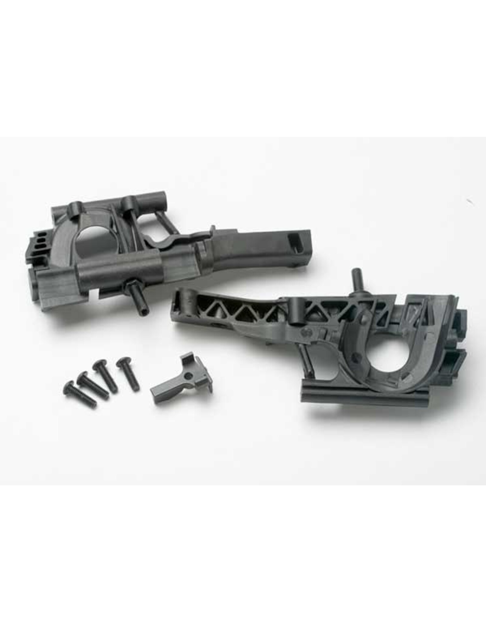 Traxxas Revo Bulkhead, front (L&R halves)/ diff retainer/ 4x14mm