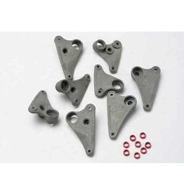 Traxxas Rocker arm set, progressive-2 (90-T)/ spacers (red alumi