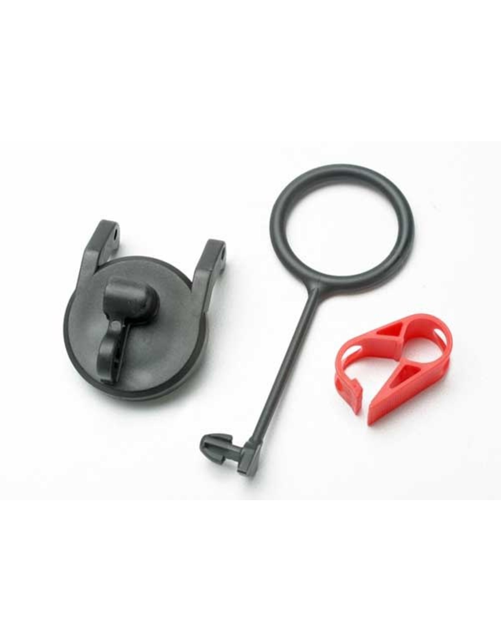 Traxxas Pull Ring, Fuel Tank Cap (1)/ Engine Shut-Off Clamp (1)