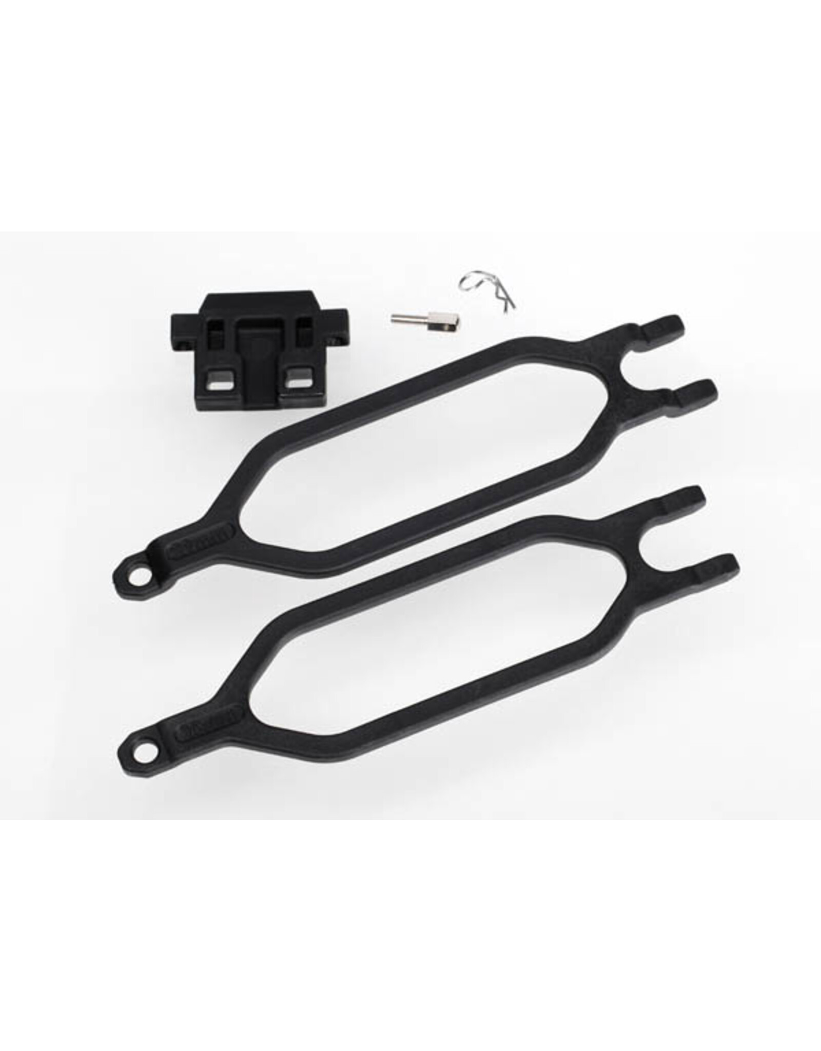 Traxxas Hold down, battery (2)/ hold down retainer/ battery post