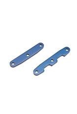 Traxxas Bulkhead tie bars, front & rear, aluminum (blue-anodized