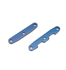 Traxxas Bulkhead tie bars, front & rear, aluminum (blue-anodized