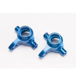 Traxxas Aluminum Steering Block Set (Blue) (2)