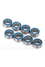 Traxxas Ball bearings, blue rubber sealed (4x8x3mm) (8)