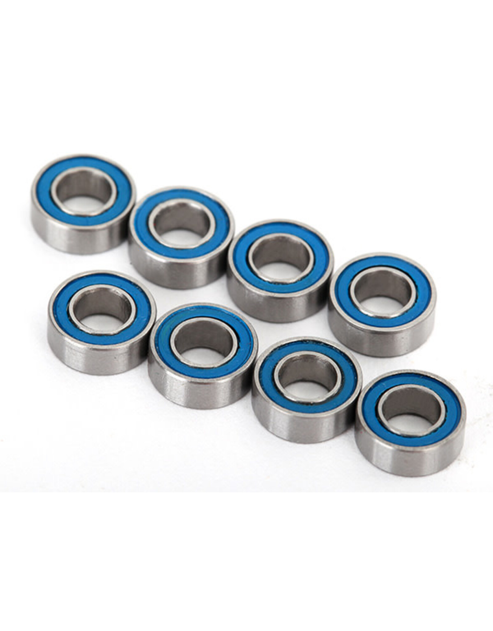 Traxxas Ball bearings, blue rubber sealed (4x8x3mm) (8)