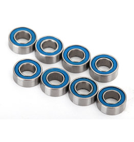 Traxxas Ball bearings, blue rubber sealed (4x8x3mm) (8)