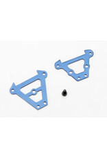 Traxxas Front & Rear Aluminum Bulkhead Tie Bars (Blue)