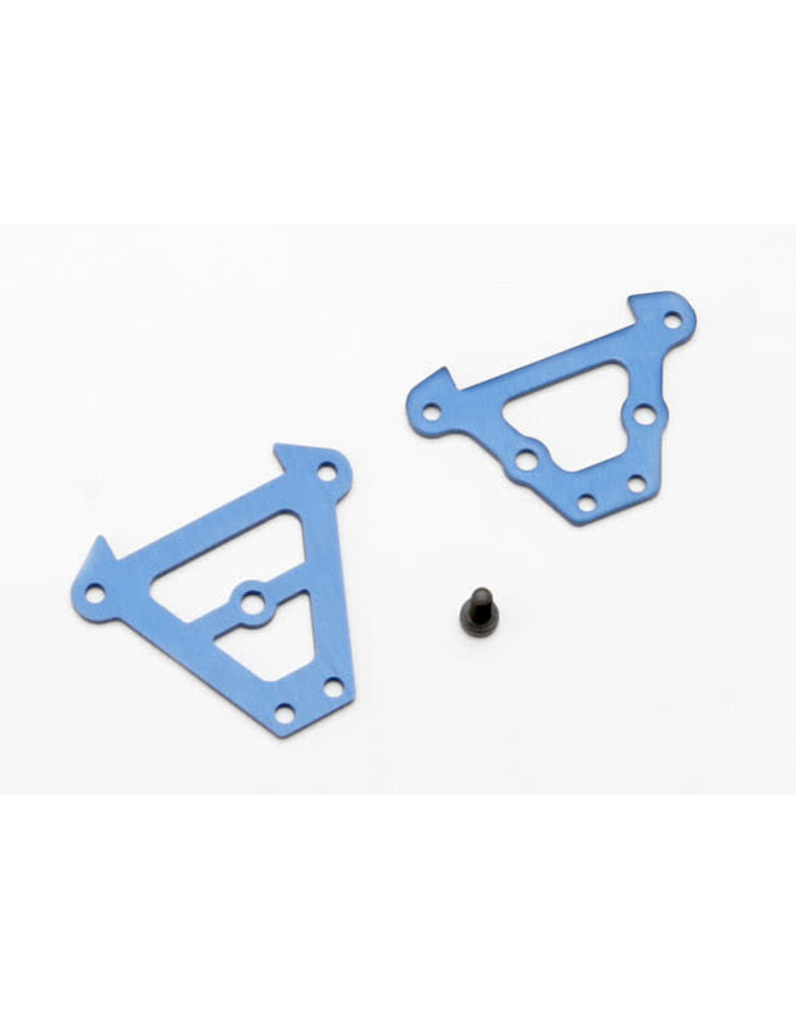 Traxxas Front & Rear Aluminum Bulkhead Tie Bars (Blue)