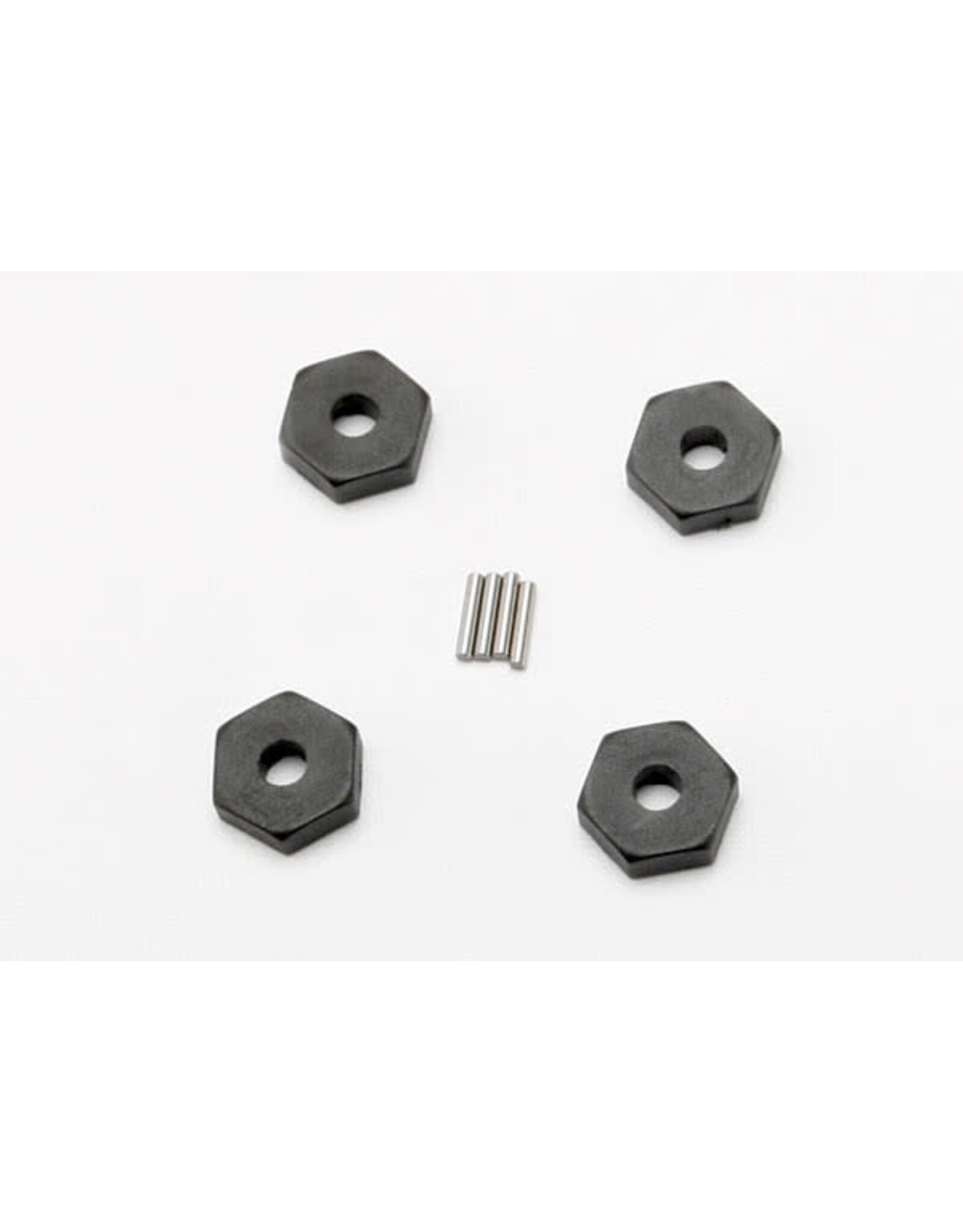 Traxxas Wheel hubs, hex (4)/ axle pins (1.5x8mm) (4)