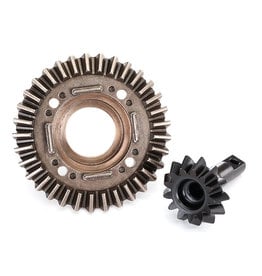 Traxxas Ring gear, differential/ pinion gear, differential (fron