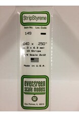 Evergreen STRIPS.040"X.250" (10/PK)