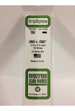 Evergreen STRIPS.060"X.080" (10/PK)