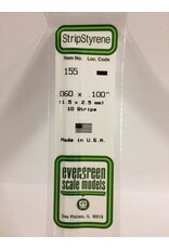 Evergreen STRIPS.060"X.100" (10/PK)