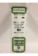Evergreen STRIPS.060"X.125" (10/PK)