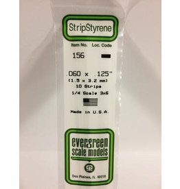 Evergreen STRIPS.060"X.125" (10/PK)