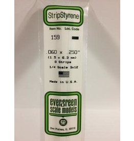 Evergreen STRIPS.060"X.250" (8/PK)
