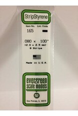 Evergreen STRIPS.080"X.100" (8/PK)