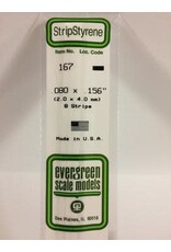 Evergreen STRIPS.080"X.156" (8/PK)