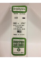 Evergreen STRIPS.080"X.250" (7/PK)