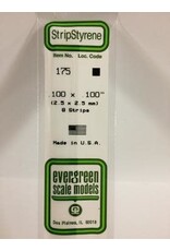 Evergreen STRIPS.100"X.100" (8/PK)