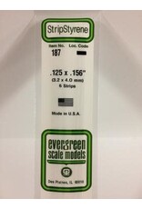 Evergreen STRIPS.125"X.156" (6/PK)