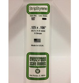 Evergreen STRIPS.125"X.156" (6/PK)