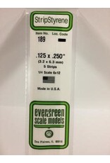 Evergreen STRIPS.125"X.250" (5/PK)