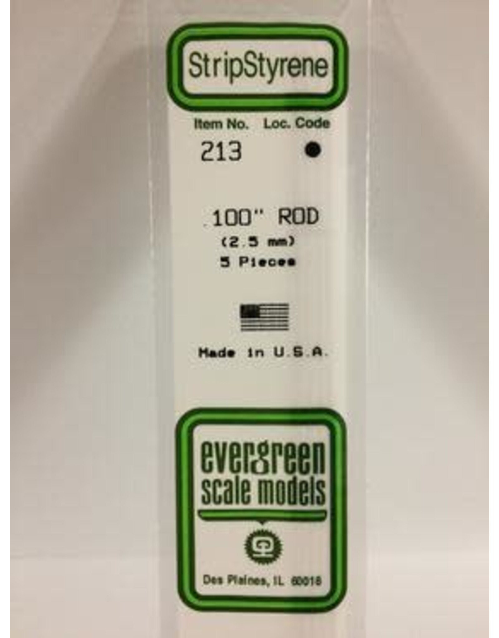 Evergreen ROD-.100" (5/PK)