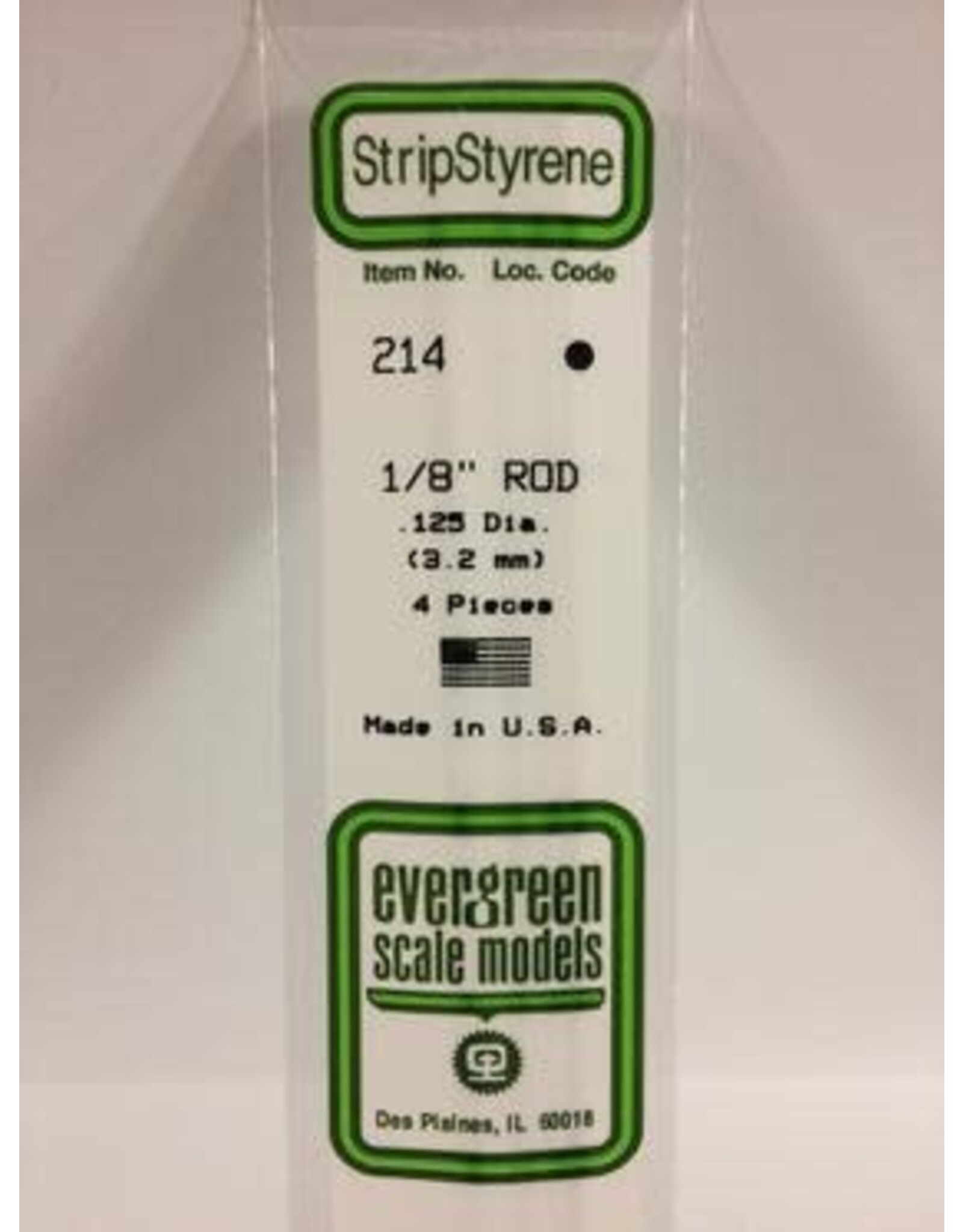 Evergreen ROD-.125" (4/PK)