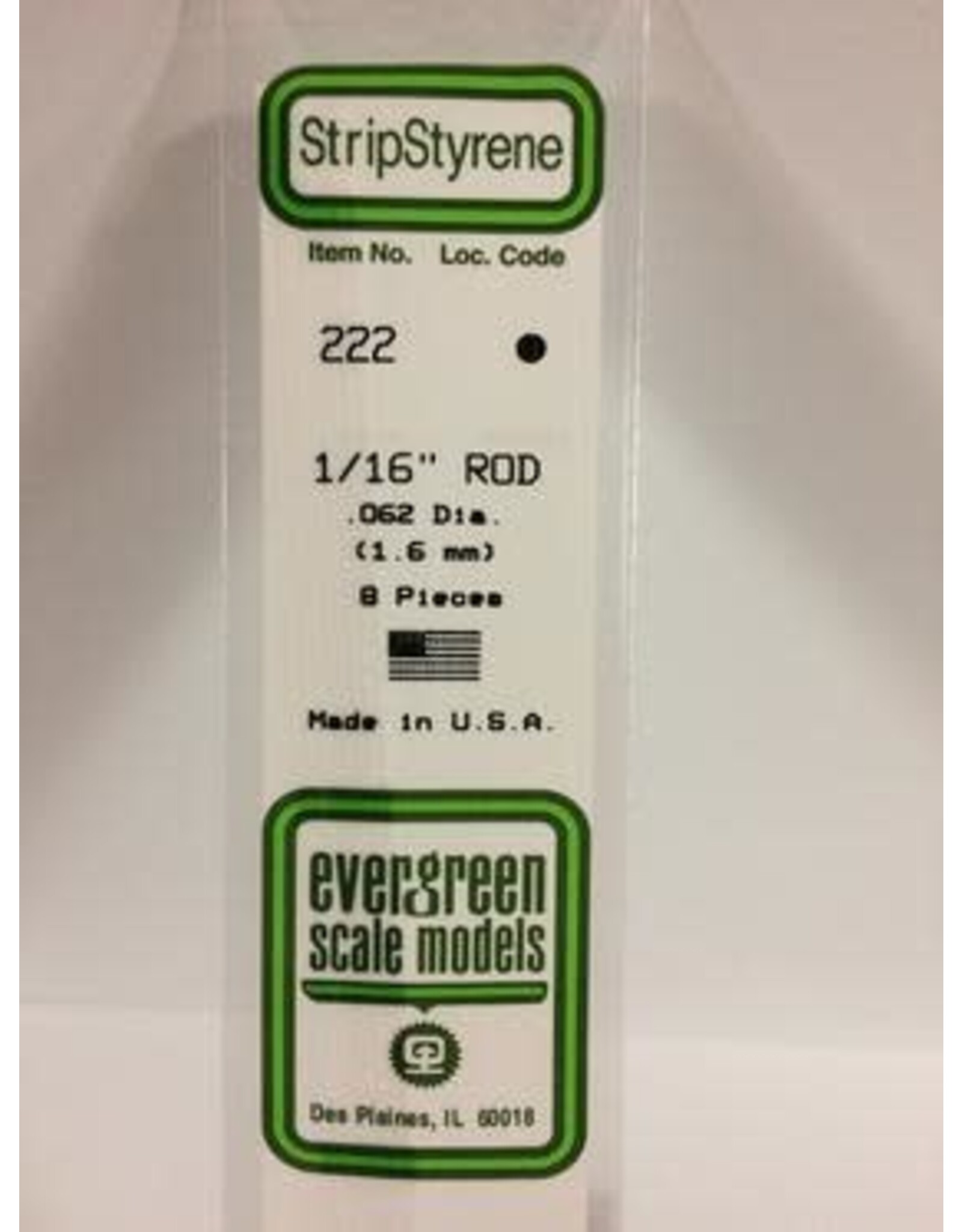 Evergreen ROD-.062" (8/PK)