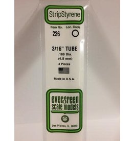 Evergreen TUBE-.187" (4/PK)