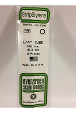 Evergreen TUBE-.250" (3/PK)