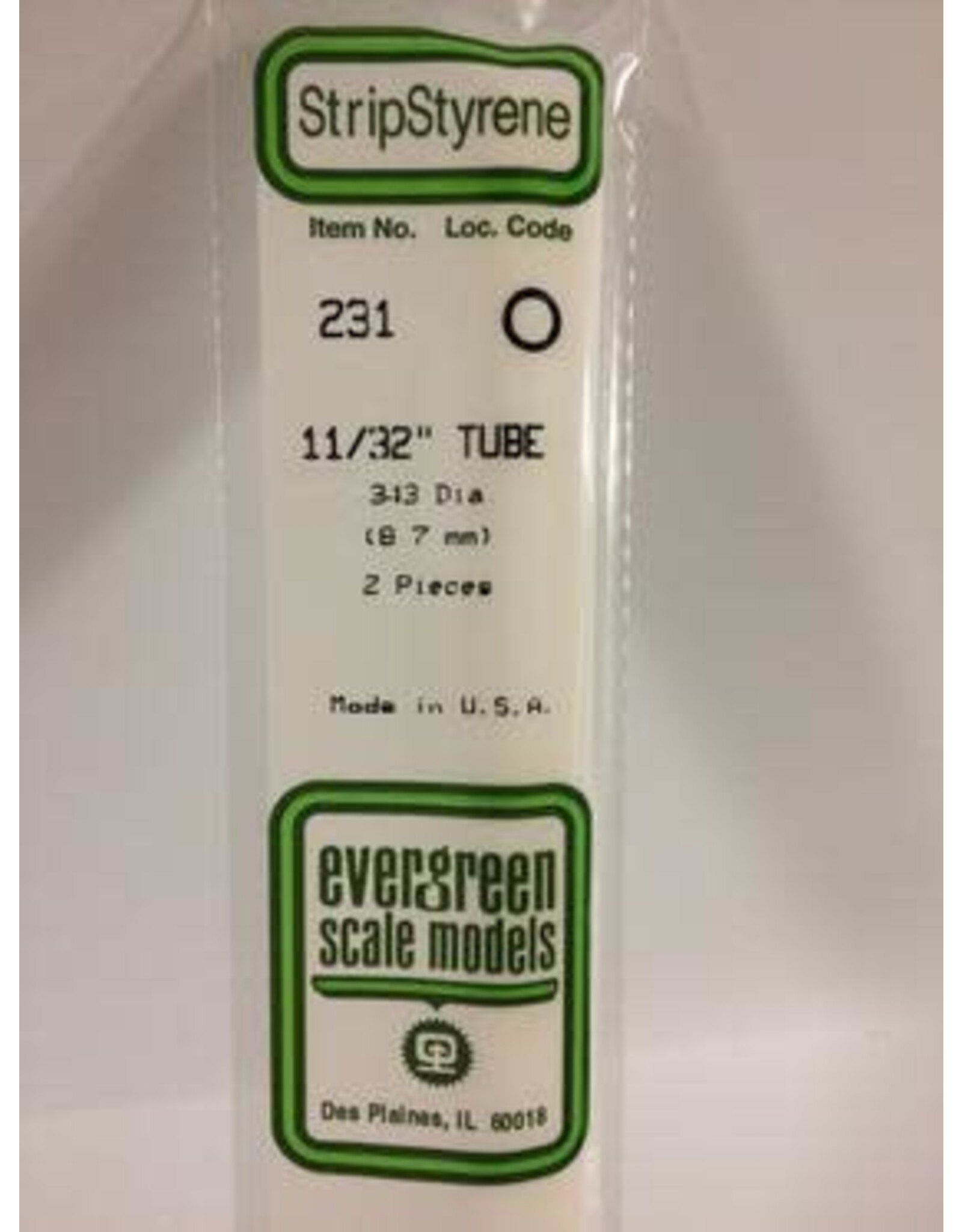 Evergreen TUBE-.344" (2/PK)
