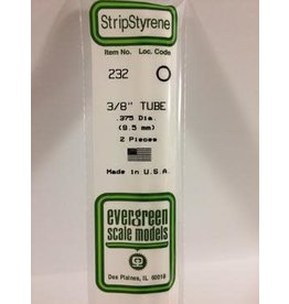 Evergreen TUBE-.375" (2/PK)