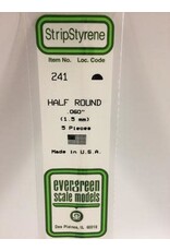 Evergreen HALF ROUND-.060"(5/PK)