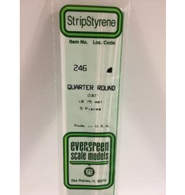 Evergreen QUARTER ROUND-.030(5/PK)