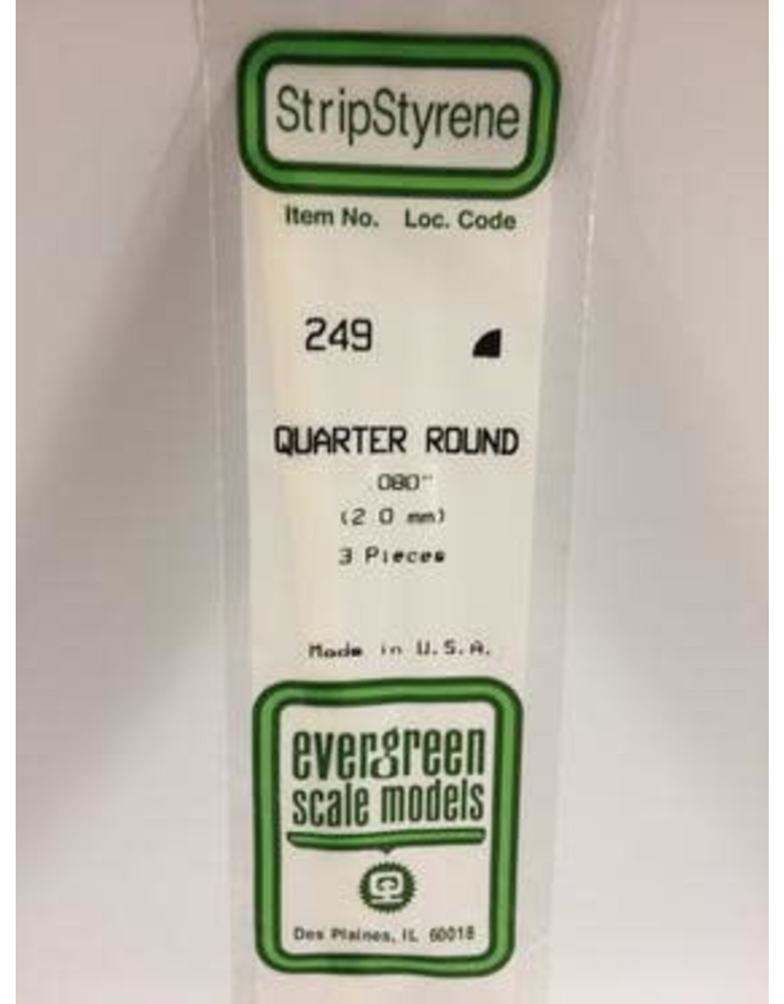 Evergreen QUARTER ROUND-.080(3/PK)