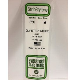 Evergreen QUARTER ROUND-.100(3/PK)